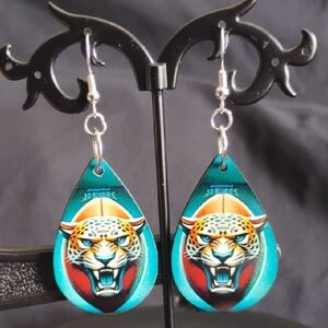 Hand Crafted Jaguar Earrings